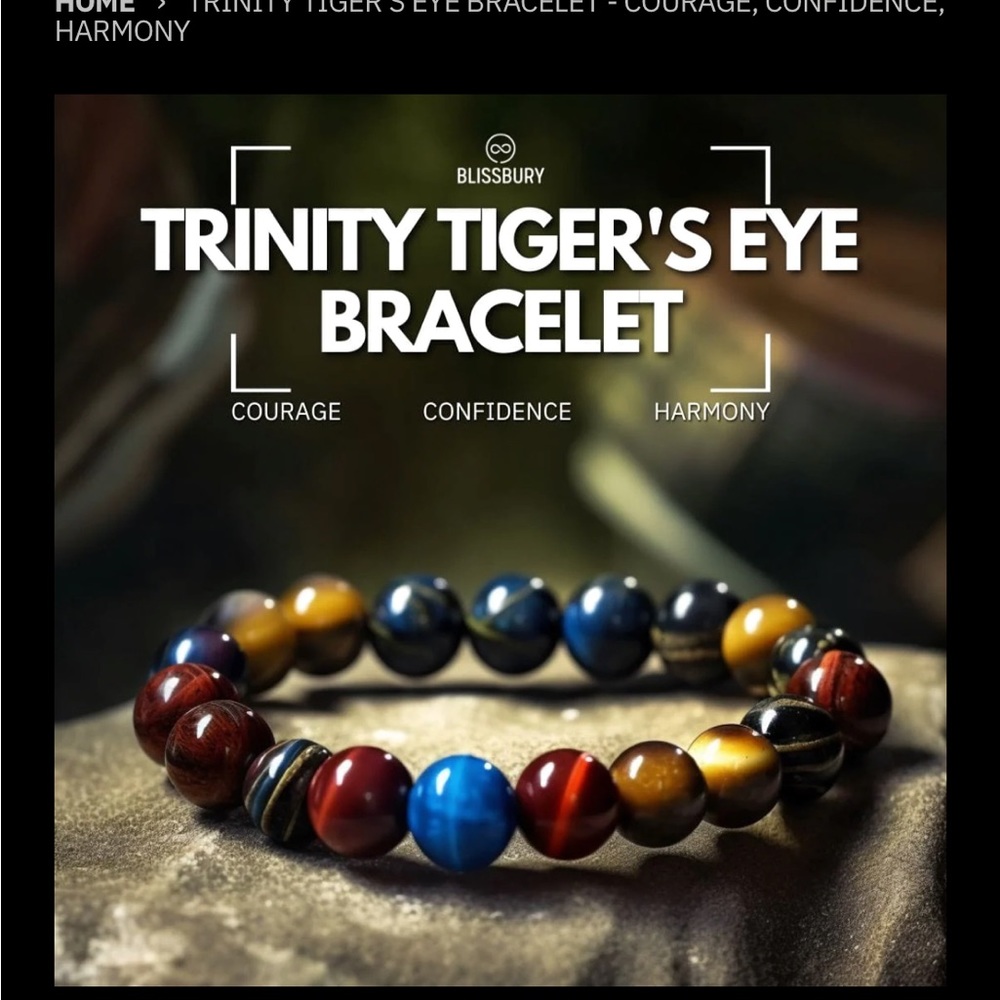 Trinity Tiger’s Eye Bracelet